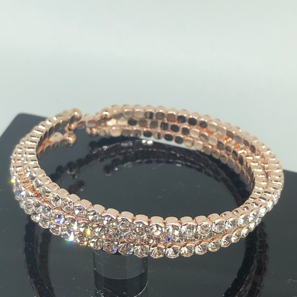 LAVINA Jewelry 3pc Rose Gold Cuff Bracelet Gift Set Poshmark